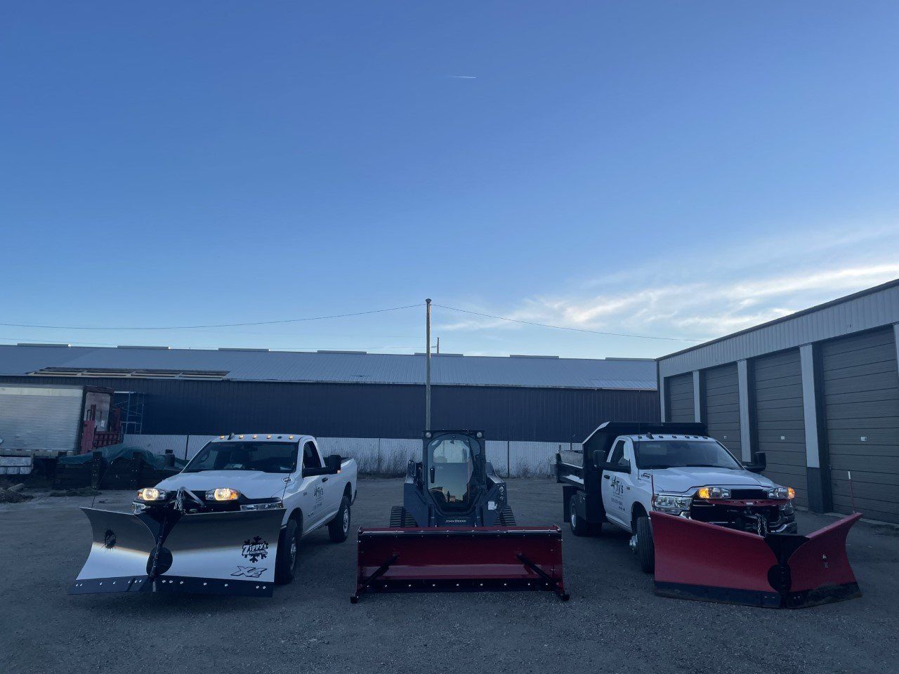 Closeup Shot Of Snow Removal Trucks — Fairfax, IA — Ty's Snow Removal and Landscaping LLC