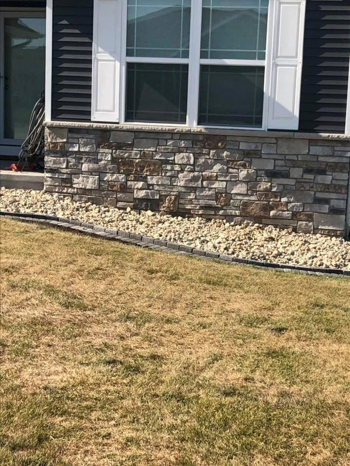 New Stone Wall — Fairfax, IA — Ty's Snow Removal and Landscaping LLC