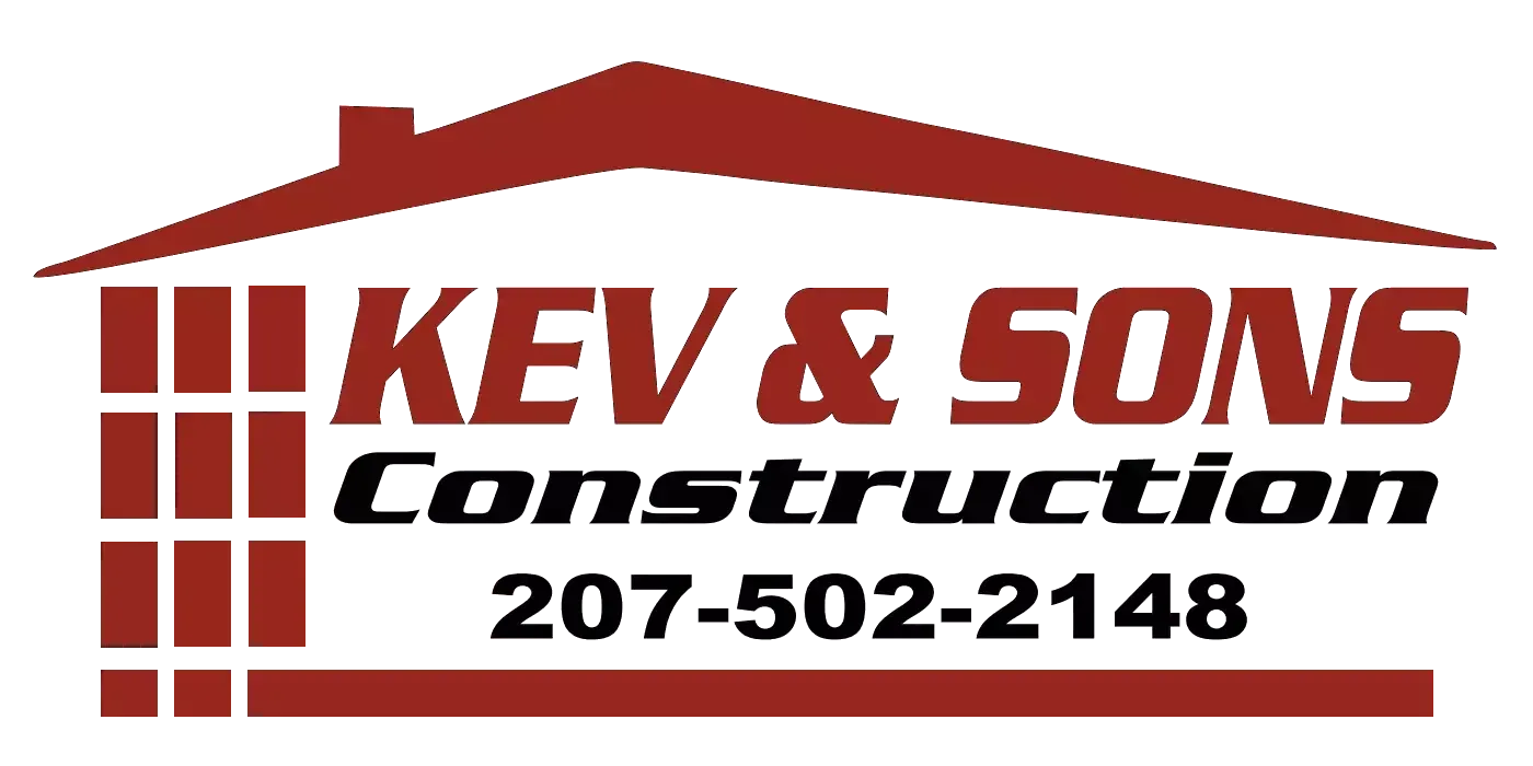 The logo for key & sons construction shows a house with a red roof.