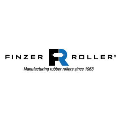 Finzer Roller logo: black and blue