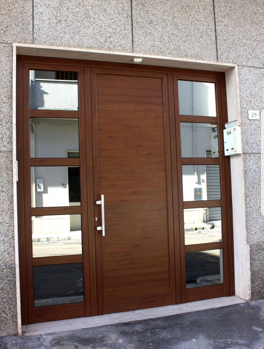 Portoncino d'ingresso alluminio