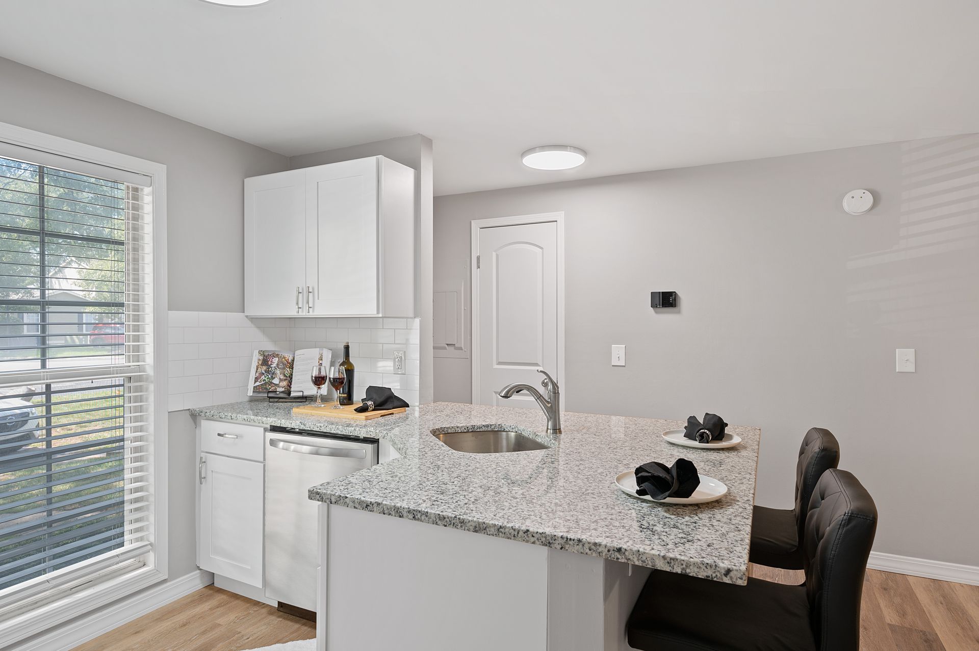 Image of kitchen and natural light coming in from the window