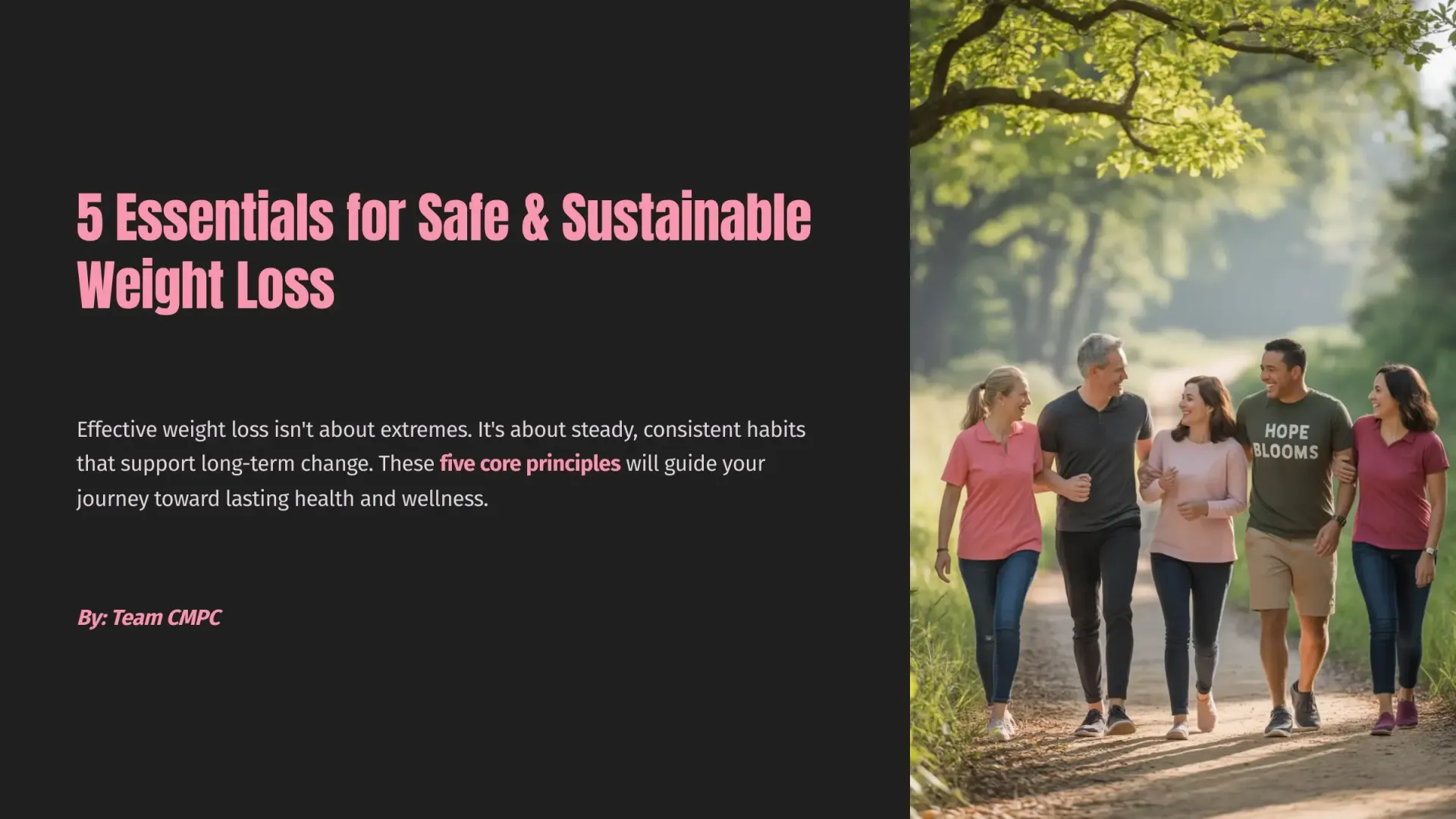 5 Key Essentials for Safe and Sustainable Weight Loss