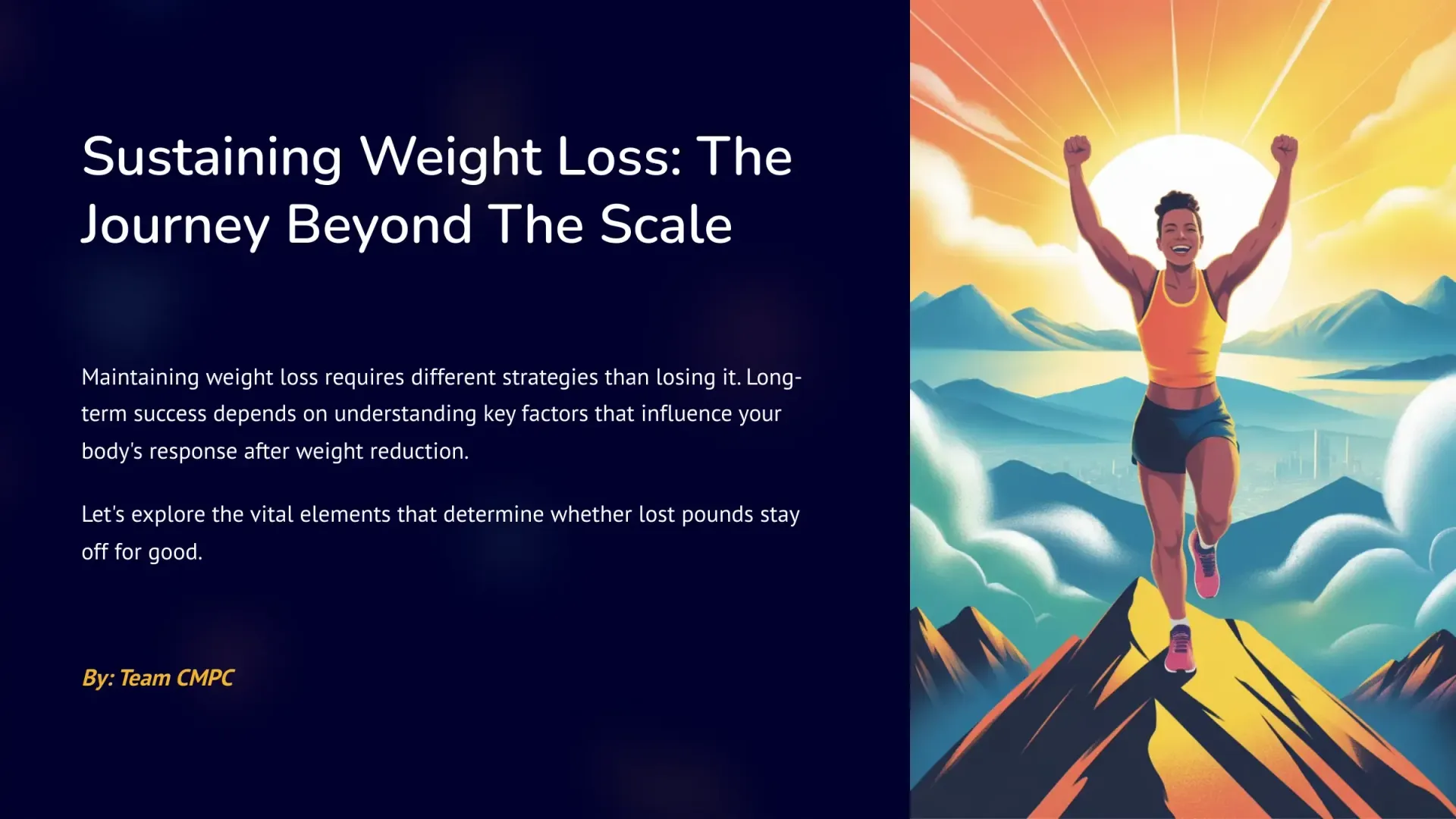 Sustaining Weight Loss: The Journey Beyond The Scale