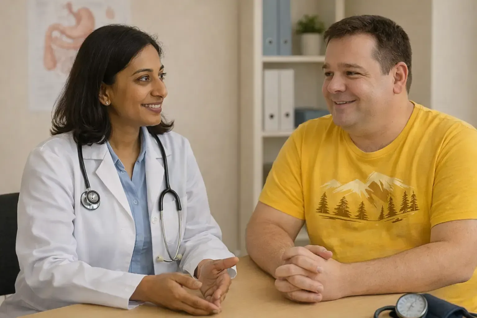 A heavy weight patient asks the doctor if weight loss supplements and diet pills are safe 