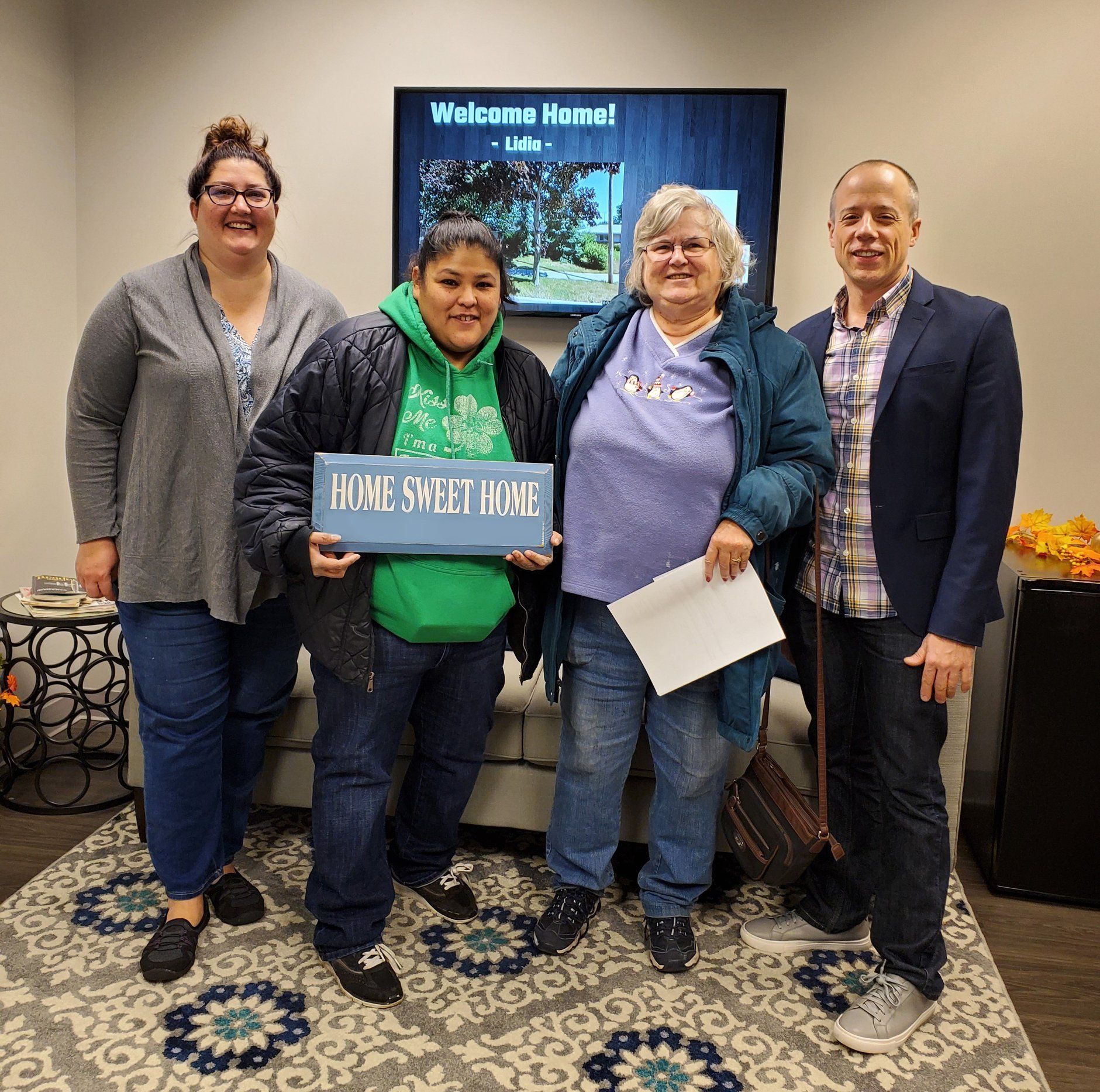 Happy client closing