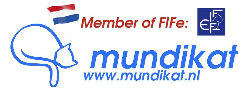 Een logo voor mundikat met een kat erop