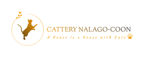 Een logo voor een bedrijf genaamd cattery nalago coon