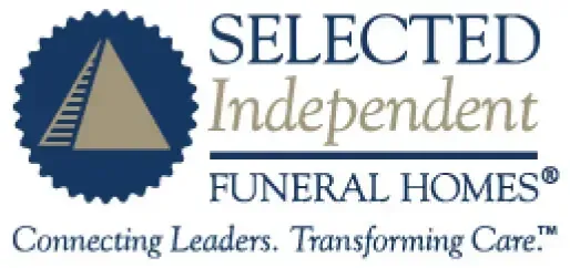 A logo for selected independent funeral homes connecting leaders transforming care