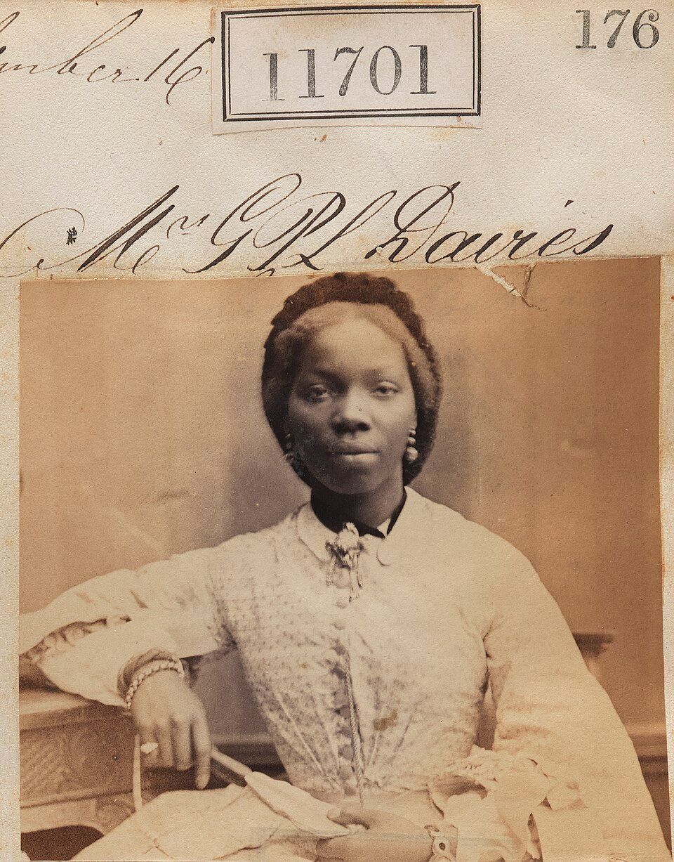 Portrait of Sarah Forbes Bonetta, a young West African girl presented at Queen Victoria’s court