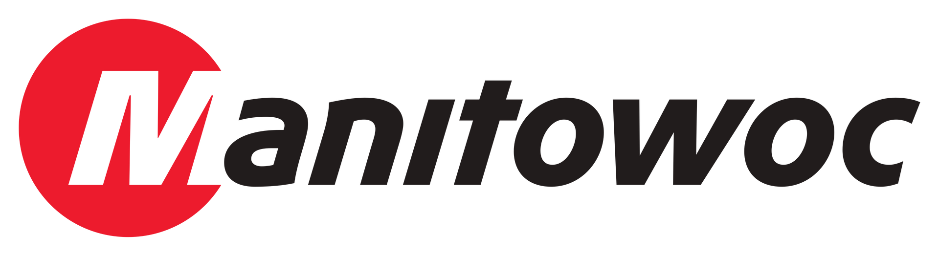 Logo of Manitowoc: the word 