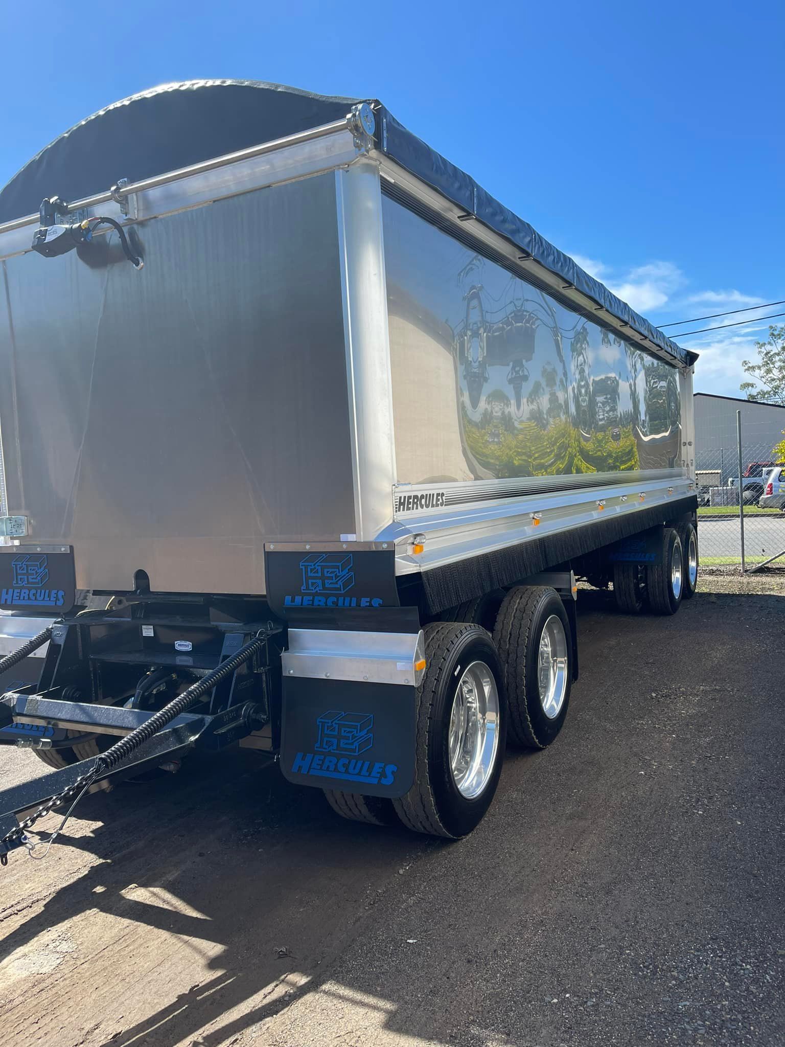 Rear Section Of Tipper Parked — Arnway Pty Ltd In Kundabung, NSW