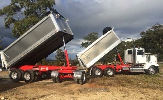 Twin Tipper Truck — Arnway Pty Ltd In Kempsey, NSW