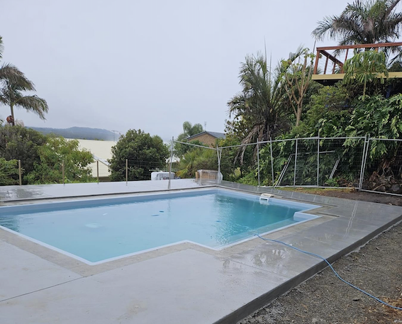 Swimming Pool Near Completion — Arnway Pty Ltd In Kempsey, NSW