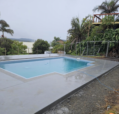 Nearly Completed Swimming Pool — Arnway Pty Ltd In Kempsey, NSW