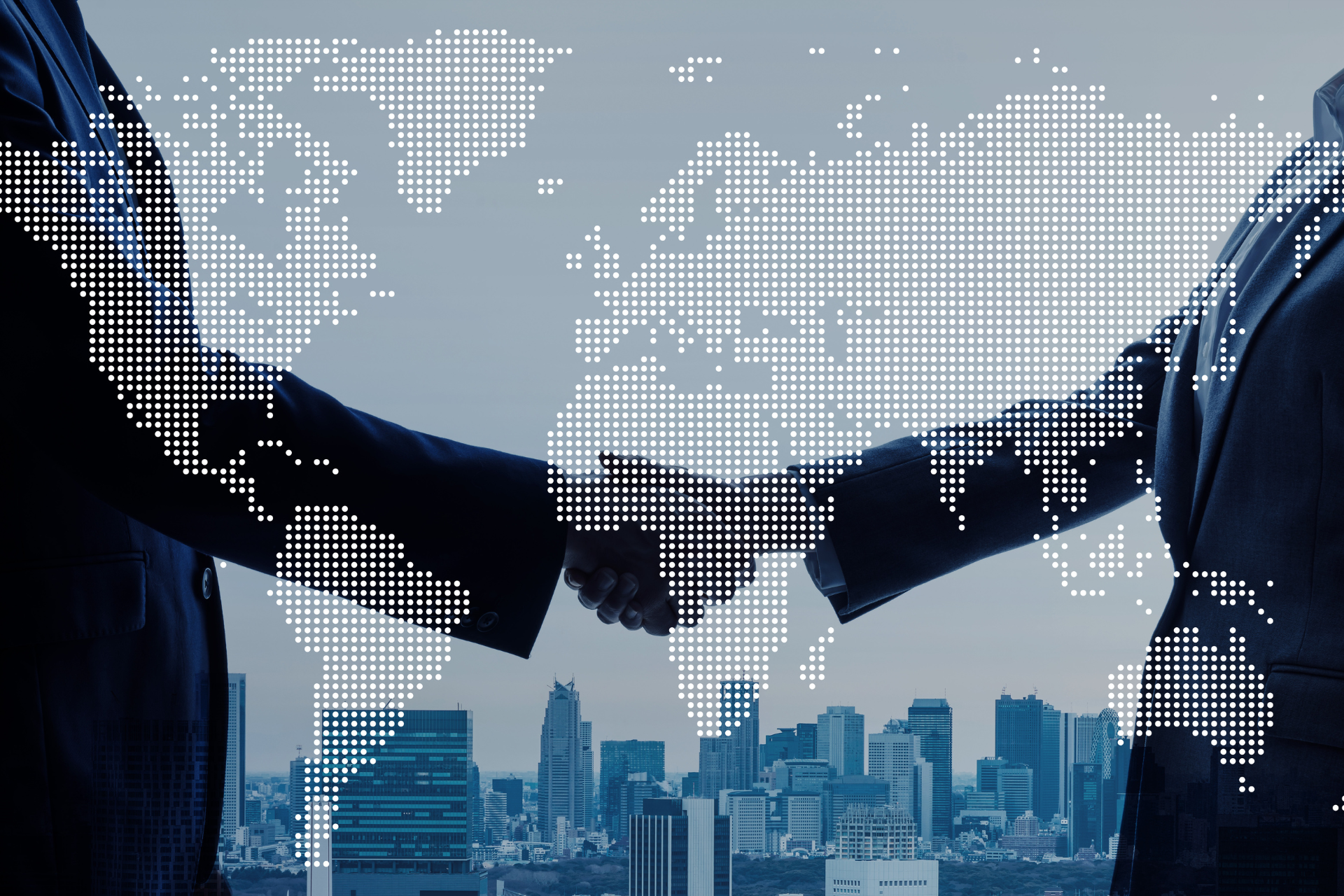 A group of soldiers are running towards a police car.