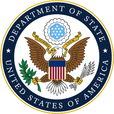 The seal of the department of state of the united states of america