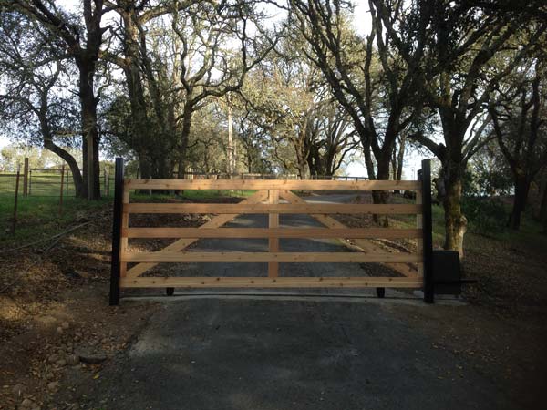 Wood Gate on the Pathway — Rohnert Park, CA — Northgates Motion