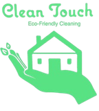 A green logo for Clean Touch Eco-Friendly Cleaning