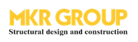 The logo for mkr group structural design and construction