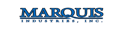 Logo for Marquis Industries, Inc. Blue text on a white background.