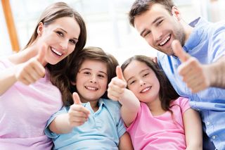 Family with thumbs up - Preventive Dental Care in Linwood, NJ