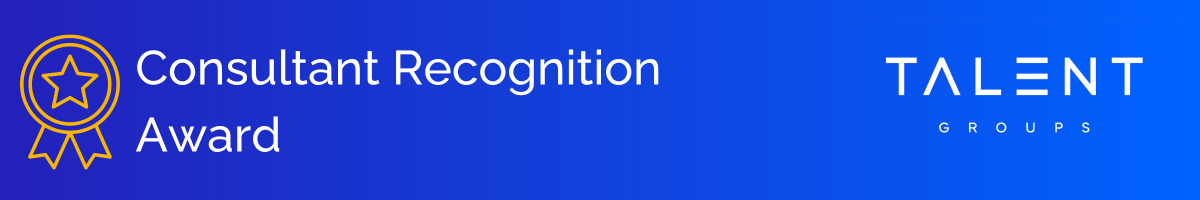 A blue banner with a gold medal icon, the text 