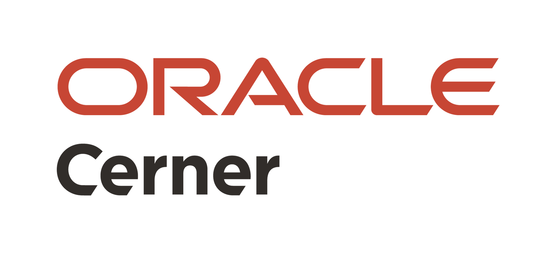 The Oracle Cerner logo, featuring the red Oracle wordmark above the word Cerner in dark grey text.