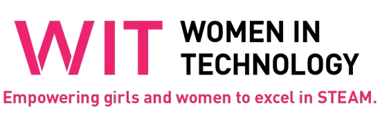 The logo for Women in Technology (WIT) with the text: 