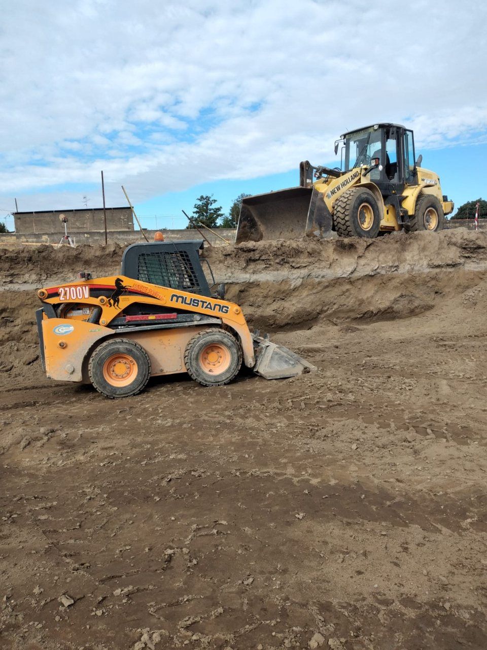 macchinario in un cantiere