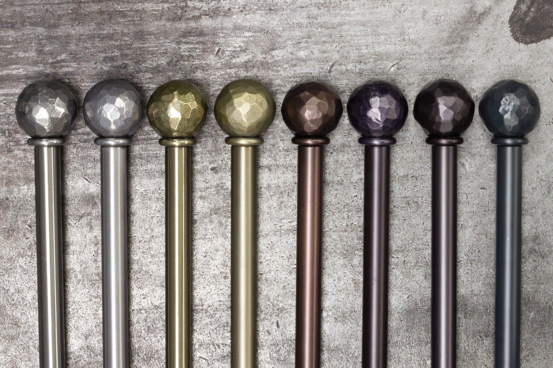 A wide range of Curtain poles - materials and designs to choose from