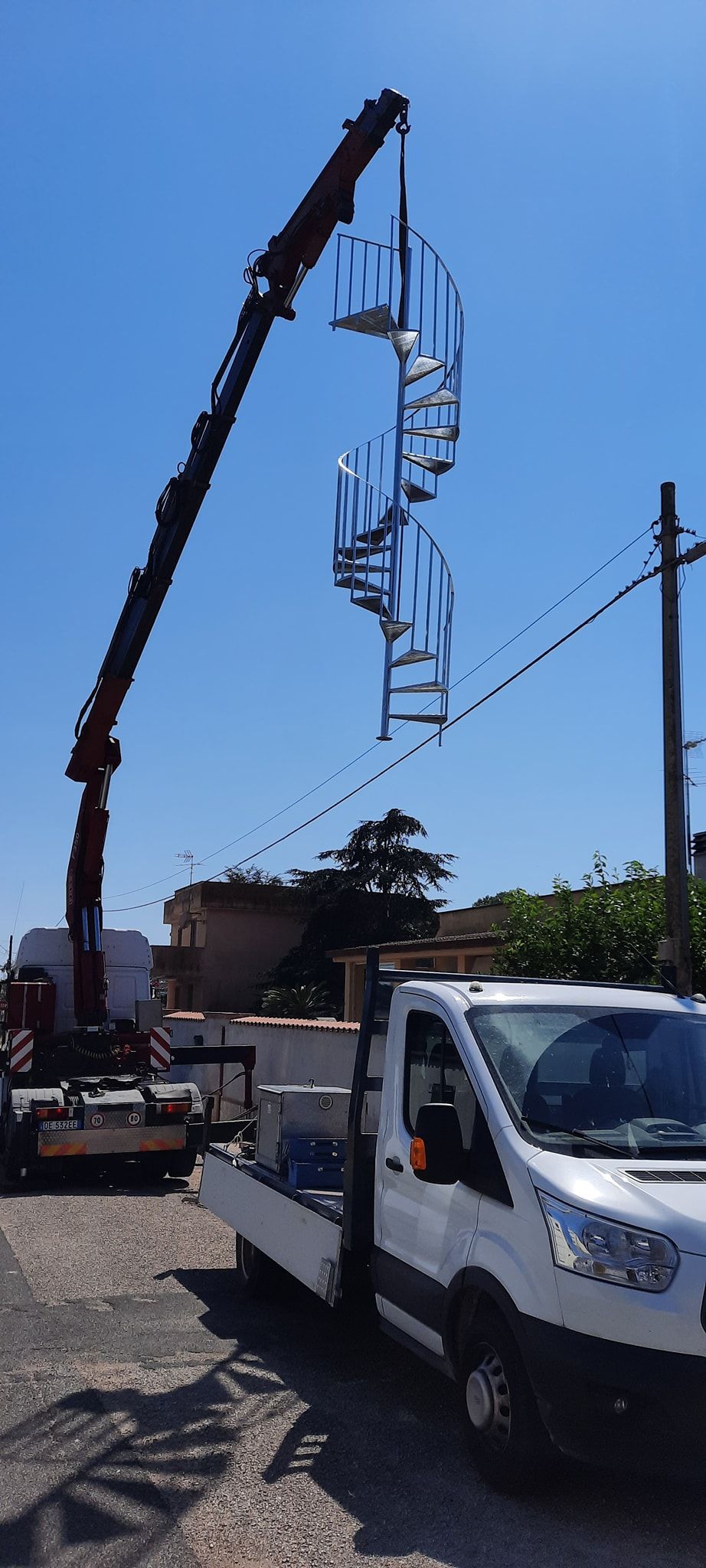 posizionamento scala a chiocciola