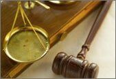 Scales and gavel