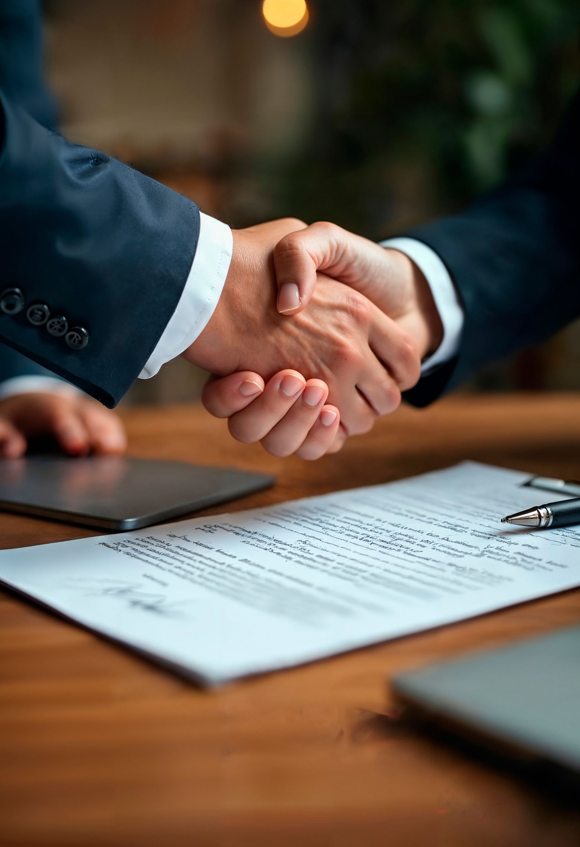 Affordable bail hearing flat fee legal agreement and handshake in Ontario