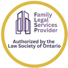 Family Legal Services Provider seal as authorized by the Law Society of Ontario
