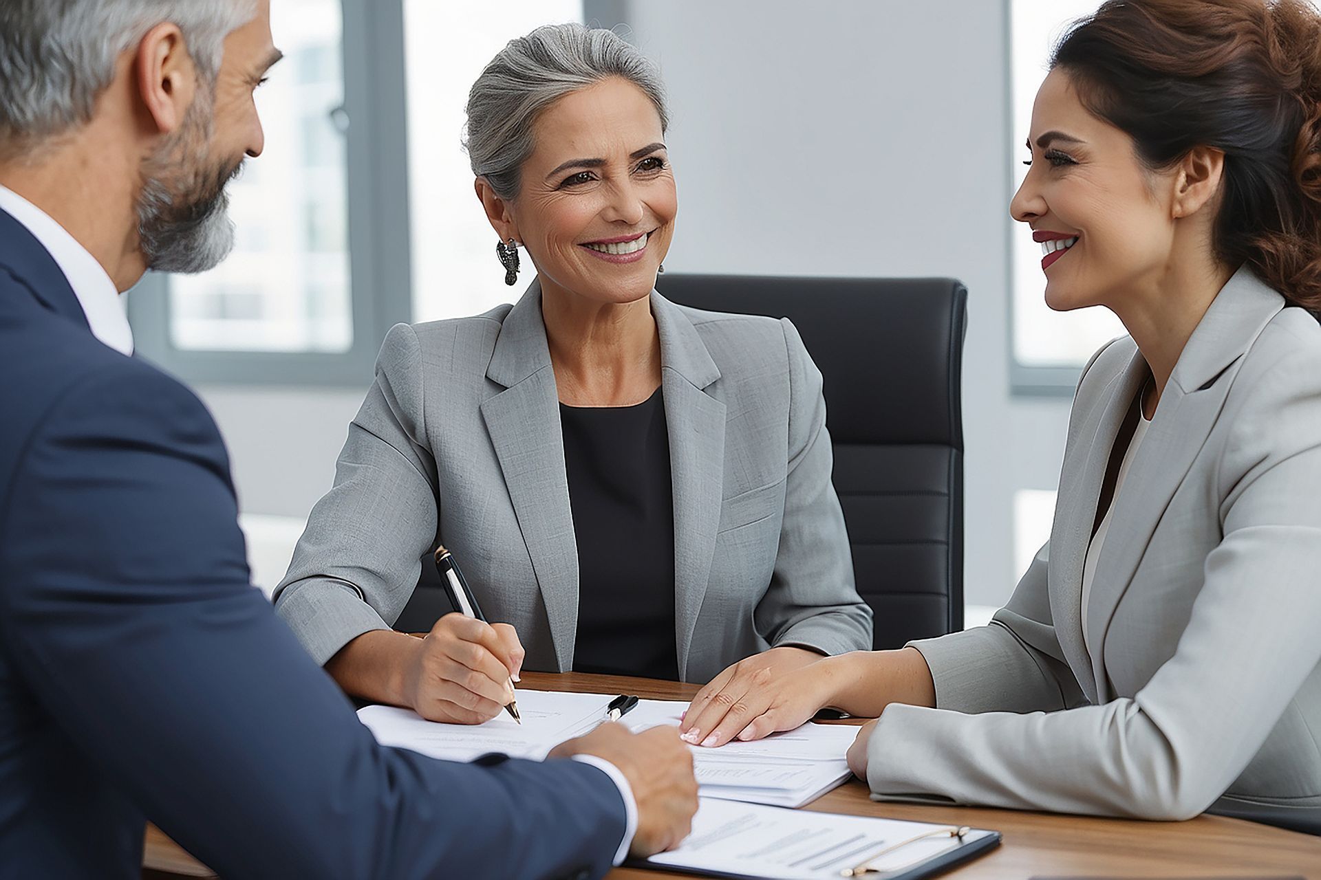 Professional Ontario paralegal consulting with client about traffic ticket appeal and defence options