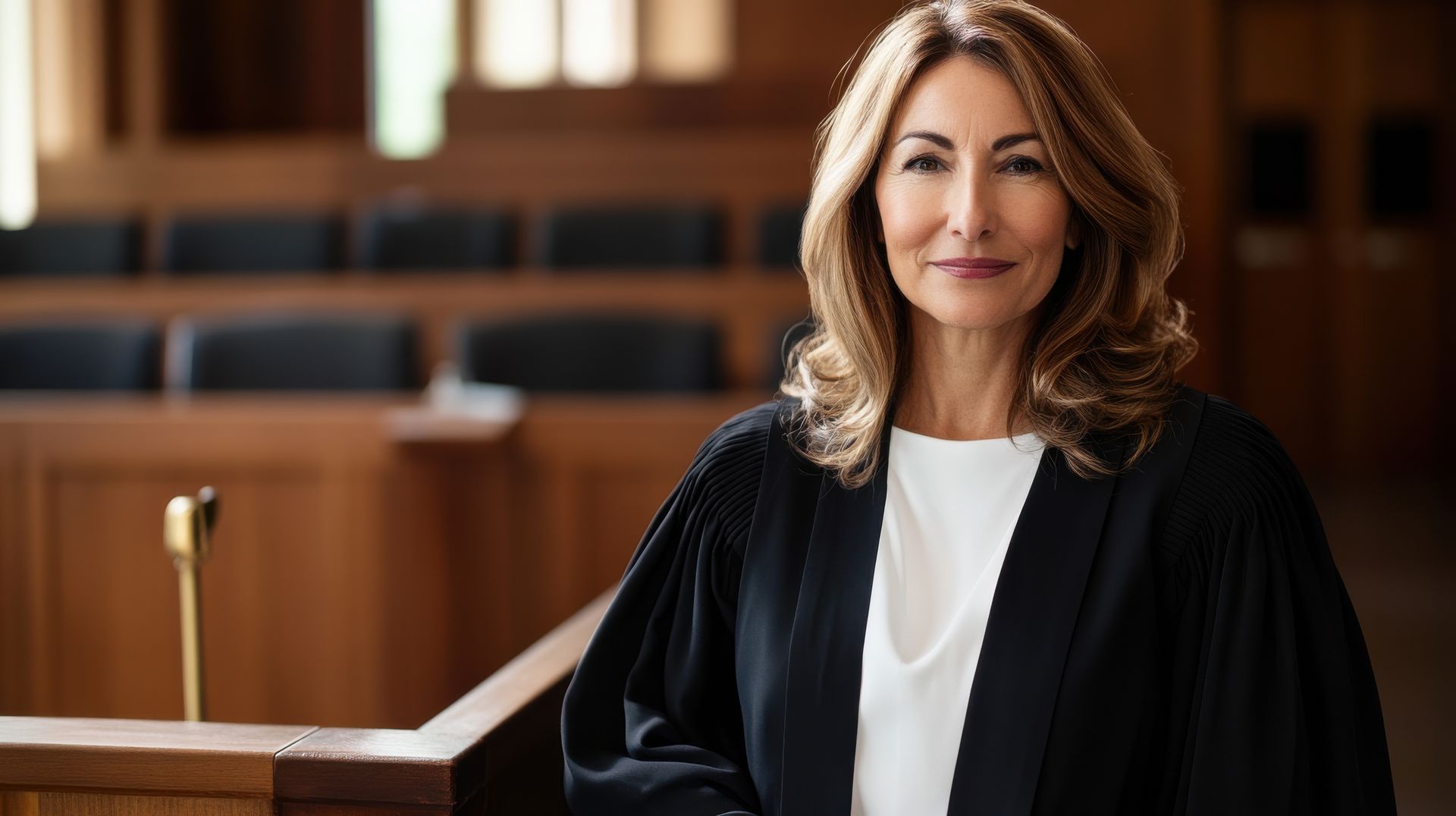Confident Ontario legal professional in courtroom representing drivers facing suspended licence charges.