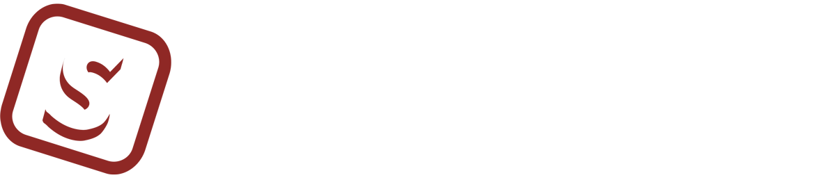 Brown square icon with white 