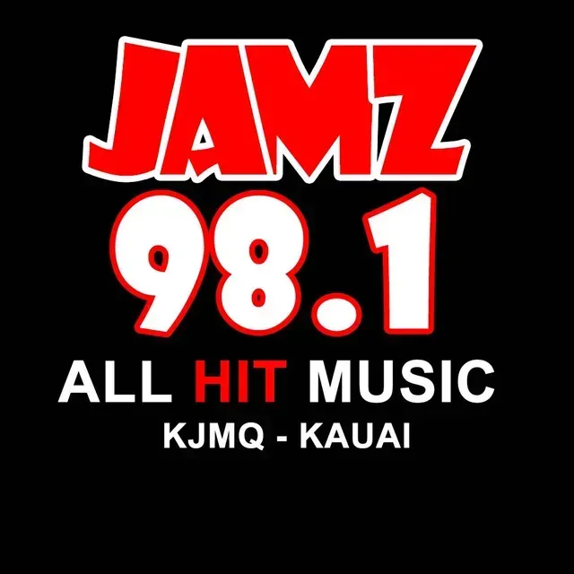 A logo for jamz 98.1 all hit music