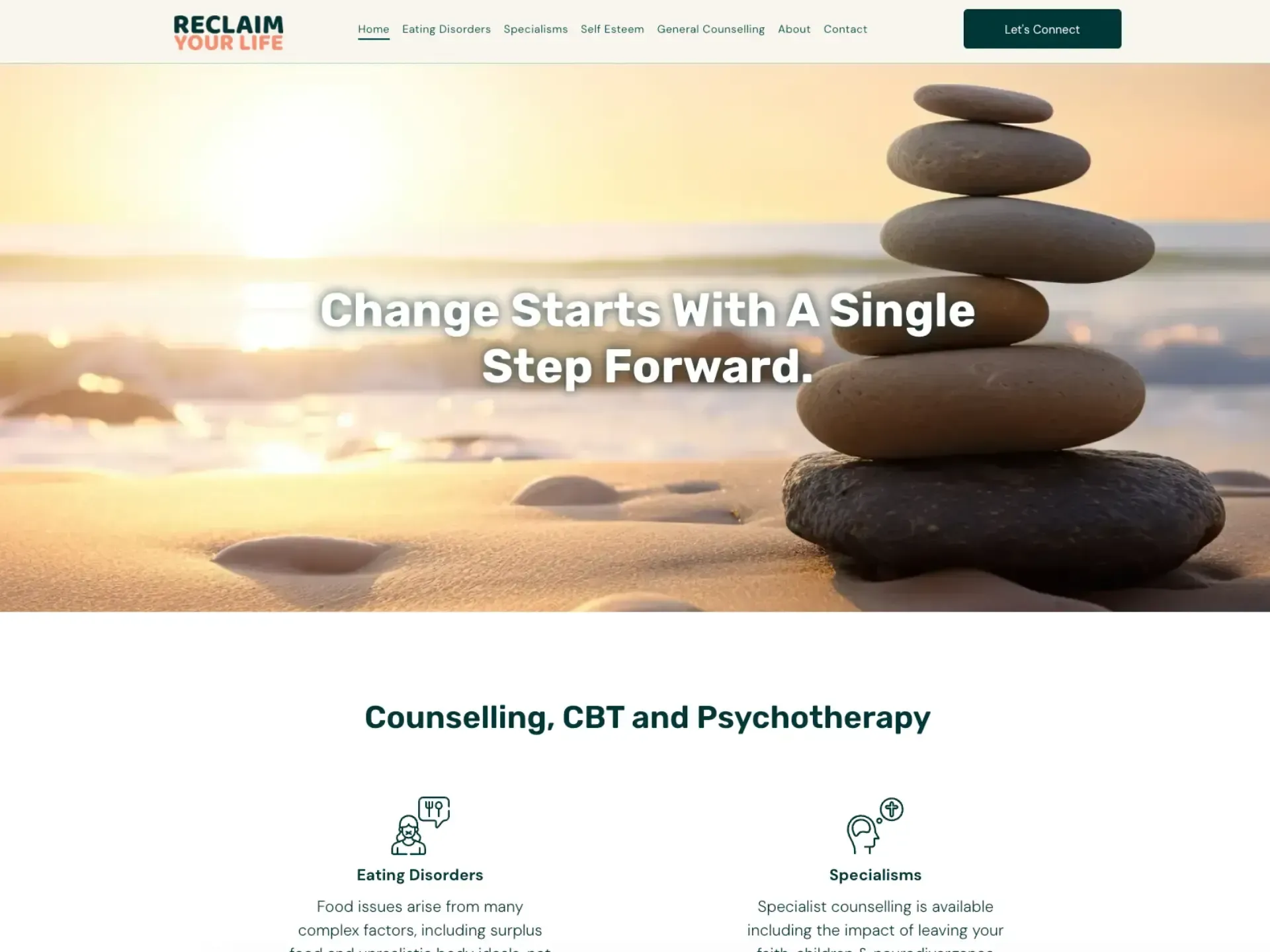 Web design in Southampton for Reclaim Your Life