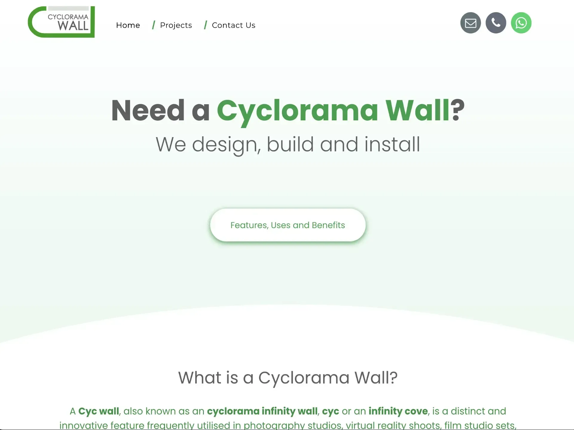 Southampton Web Design for Cyclorama Wall
