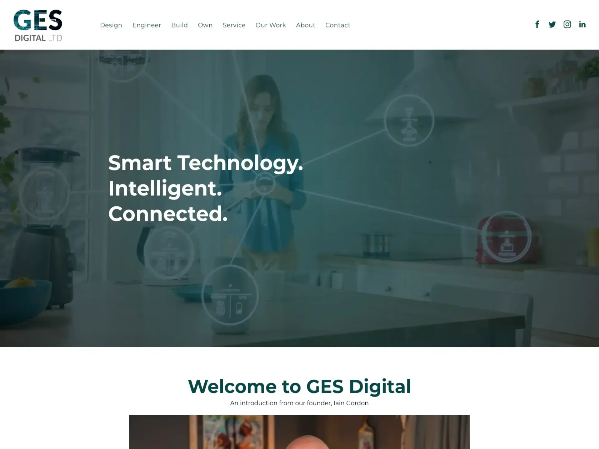 Web design in Winchester for GES Digital