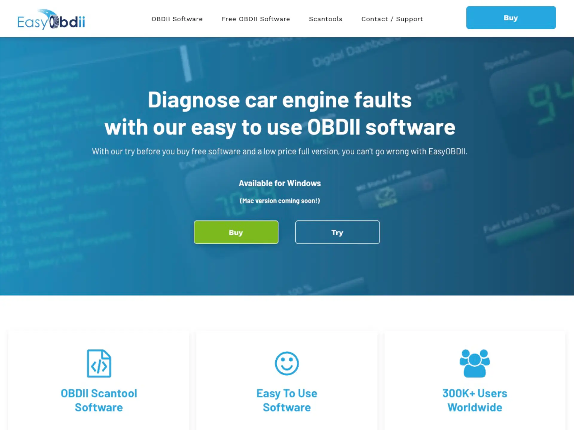 Website design in Chandlers ford for Easyobdii