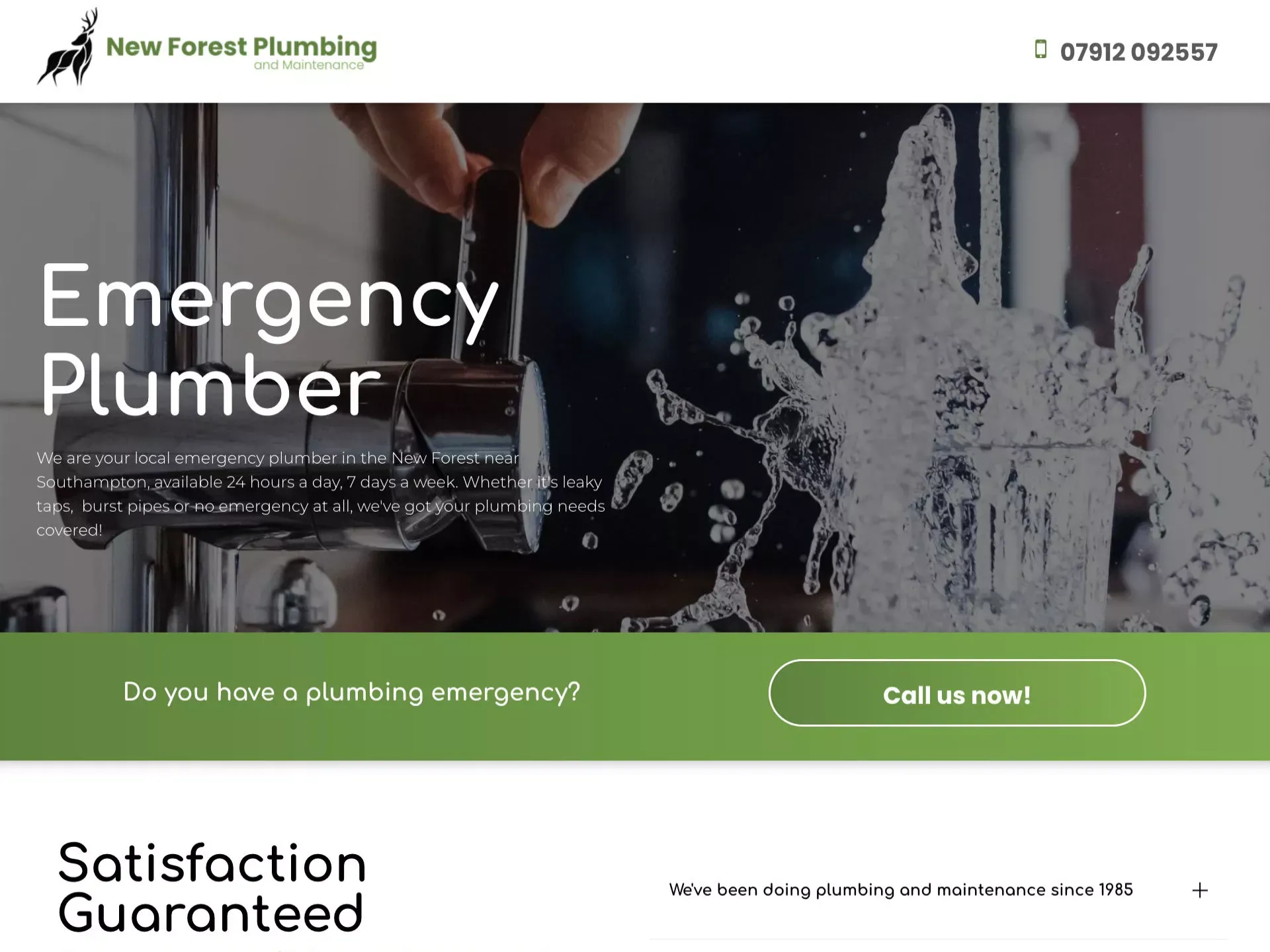 Website design in Southampton for Burnetts Landscaping