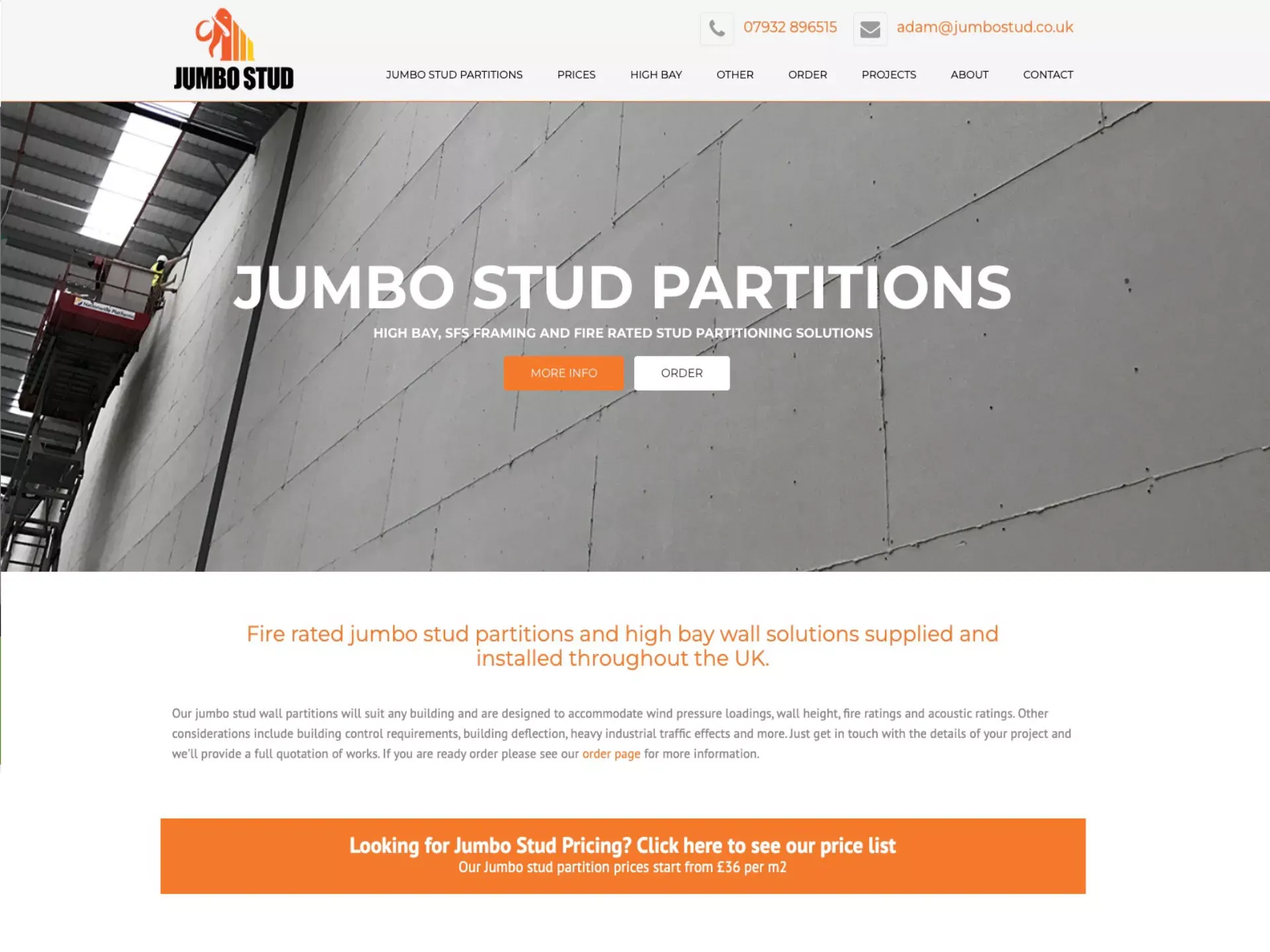 Web Design in Southampton for Jumbo Stud