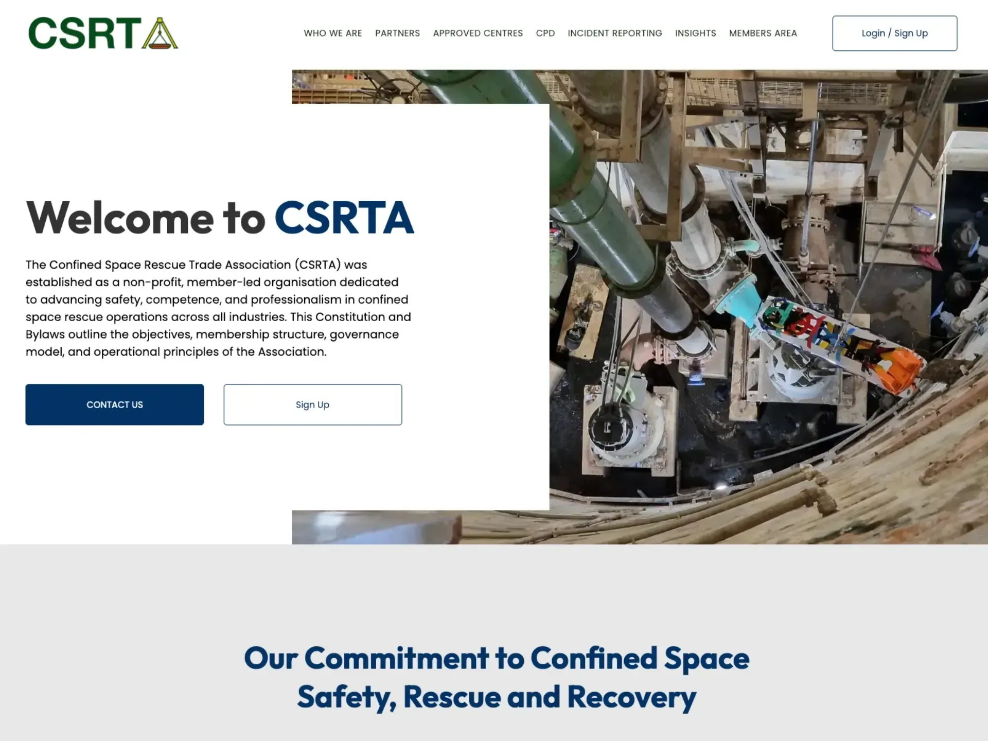Winchester website design for CSRTA
