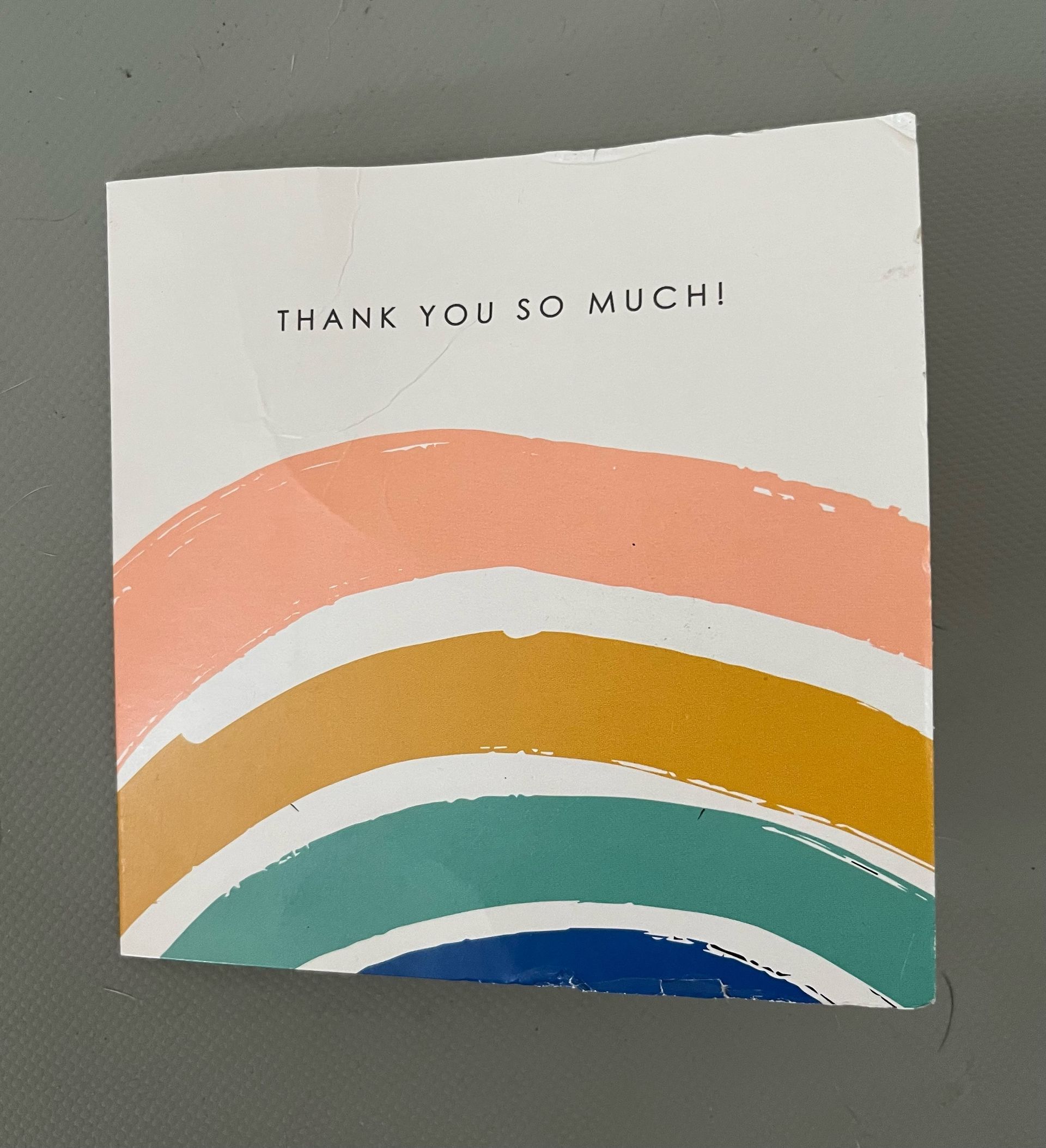 kitchen fitter thank you card