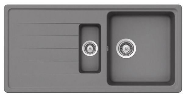 kitchen sink light grey granite