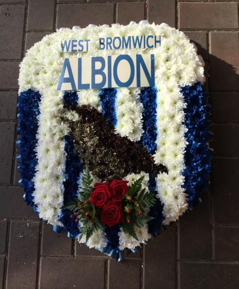 football fan funeral flower Arrangement