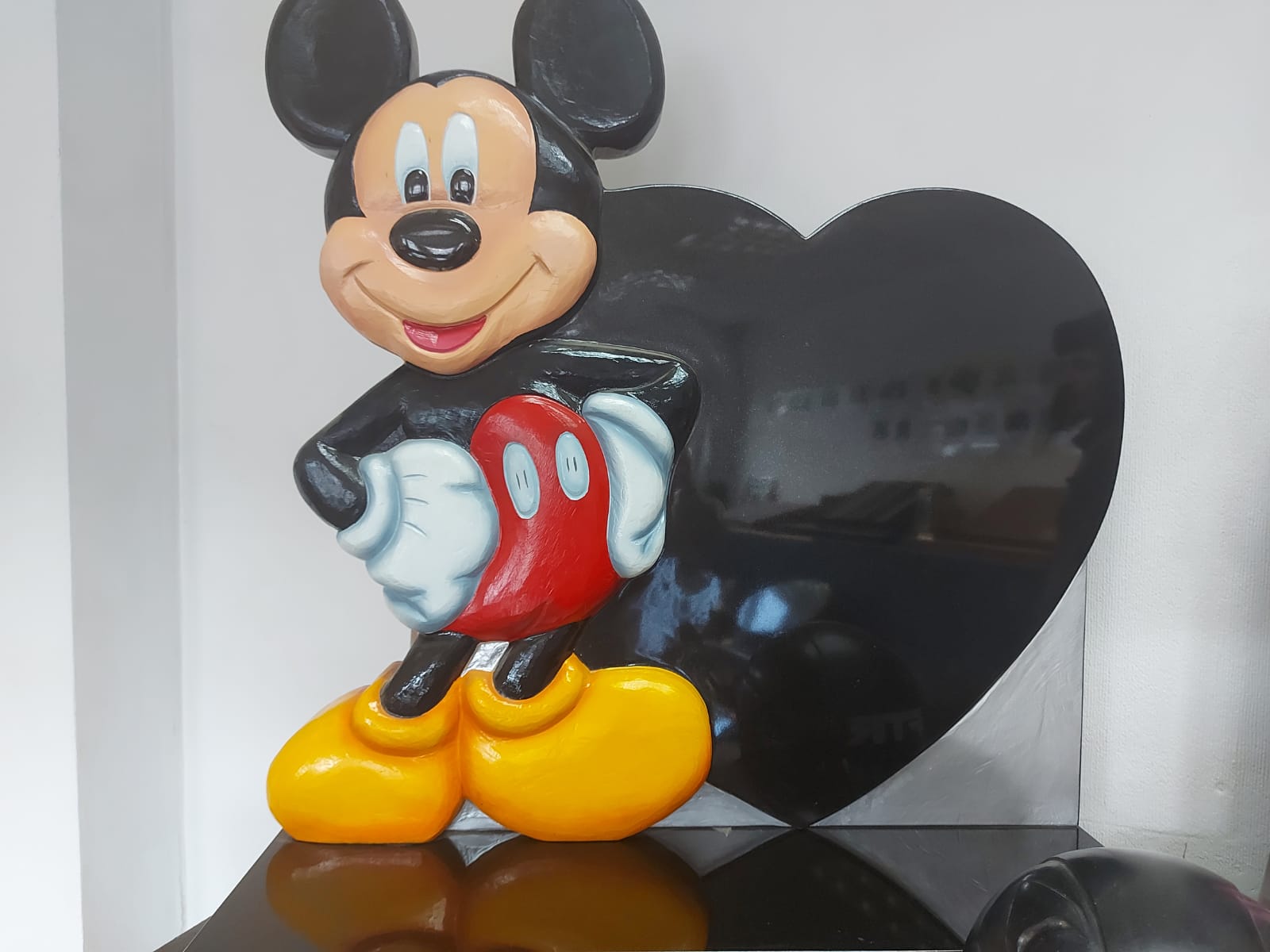 Mickey and Heart Headstone